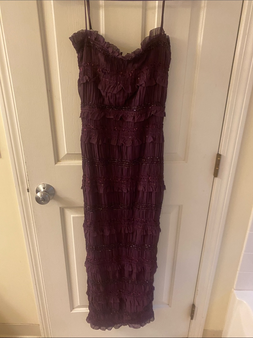 House of CB Deep Purple Layered Dress